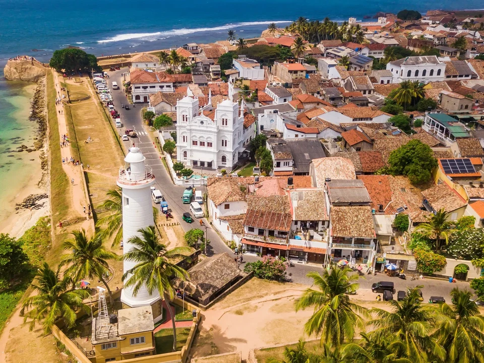 Colonial Fort on the Indian Ocean